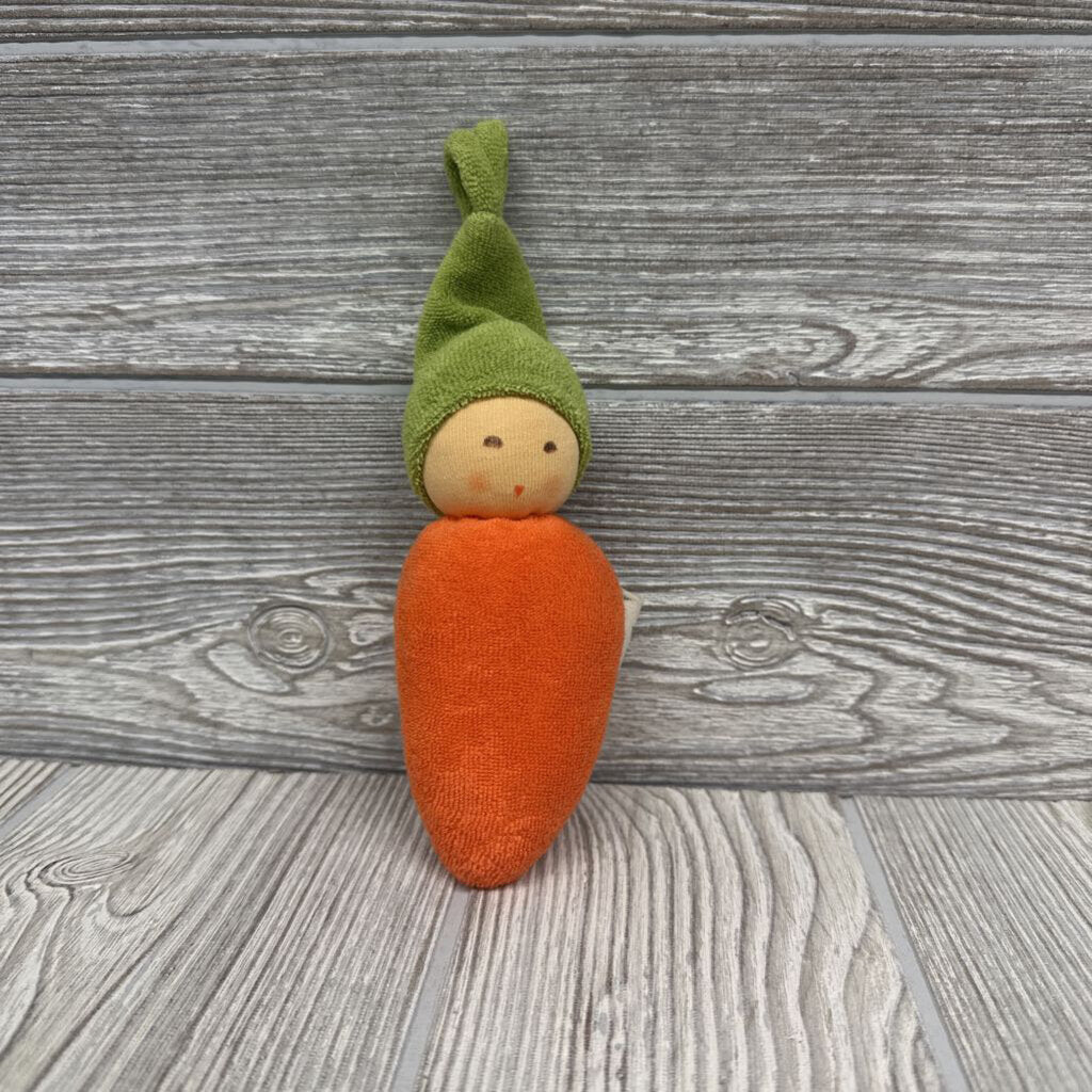 Organic Carrot Rattle Doll