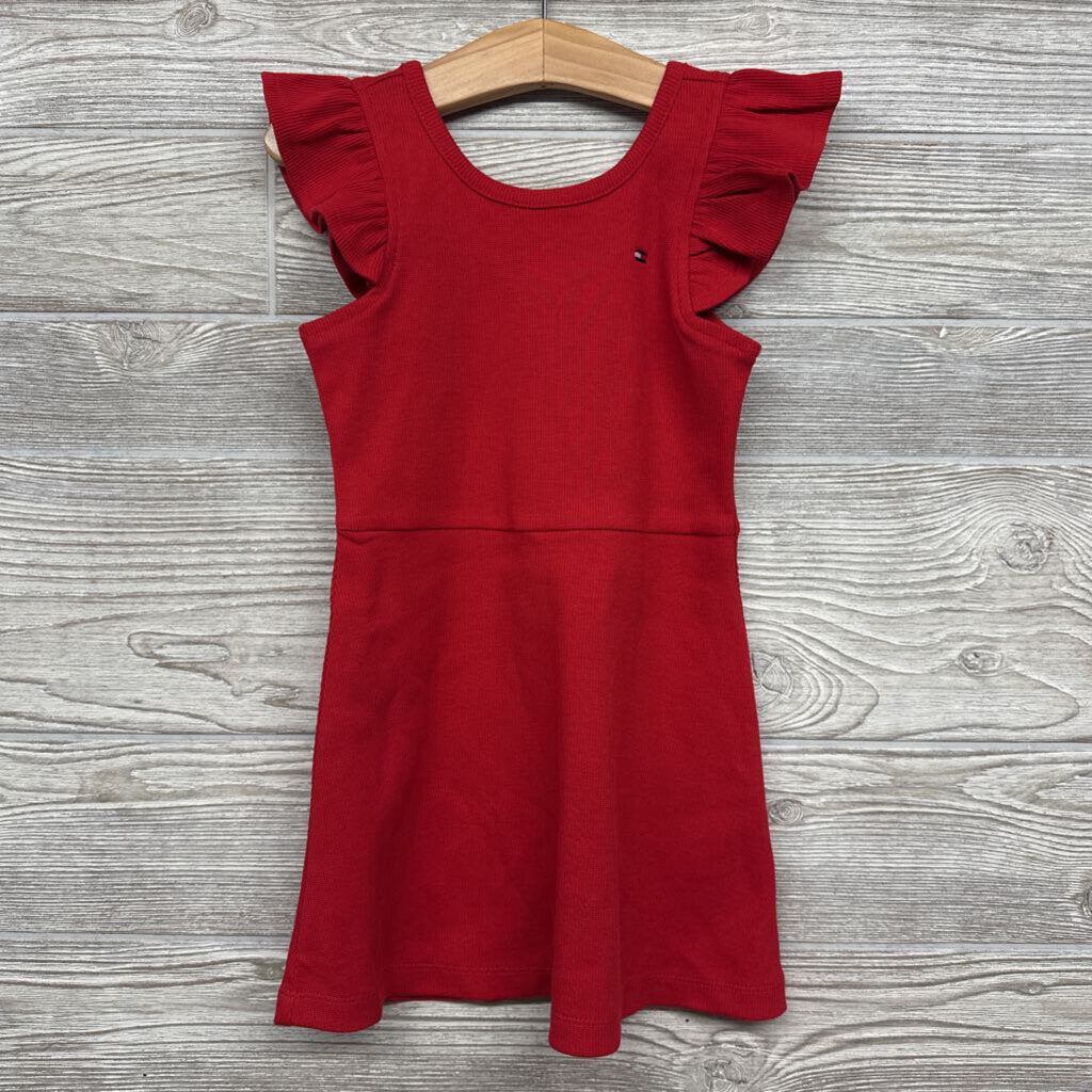 NEW Ribbed Dress Flutter Sleeves