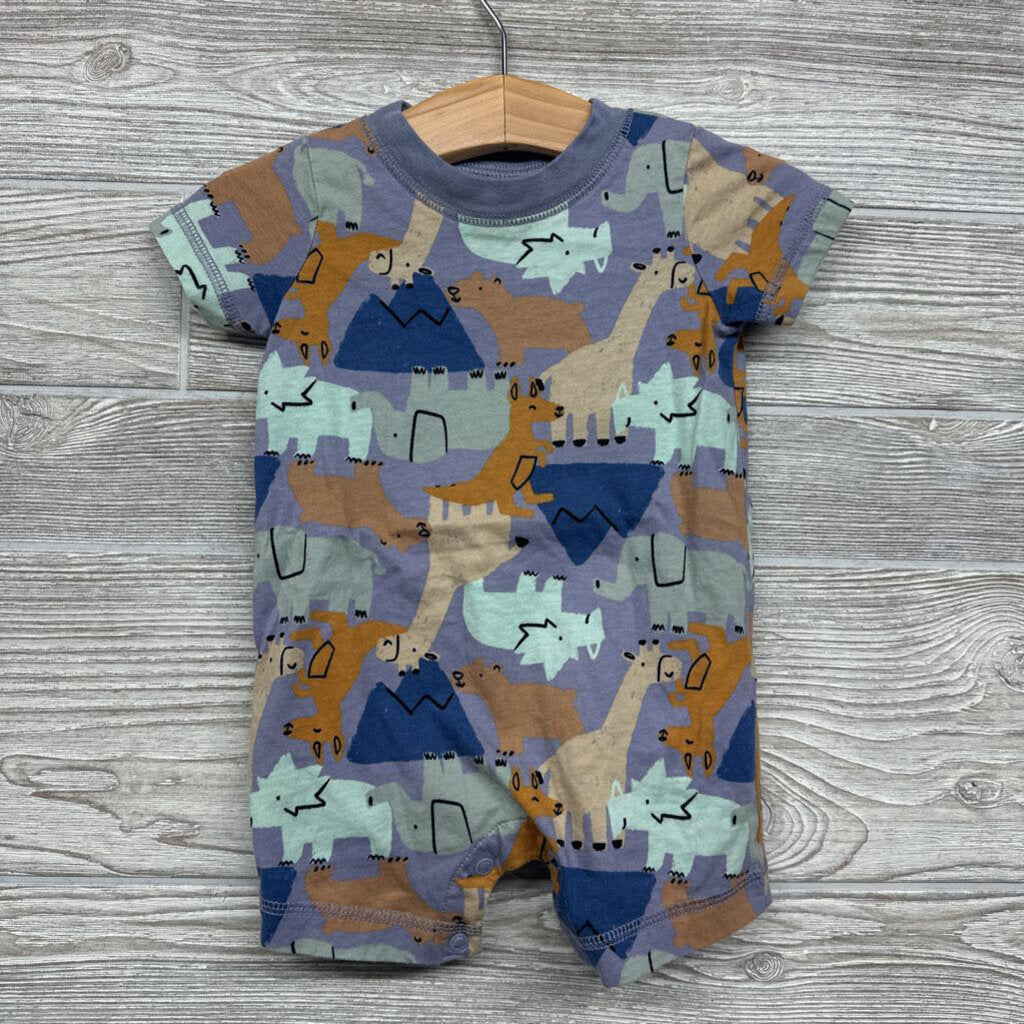 Shorty Romper Elephants Bears