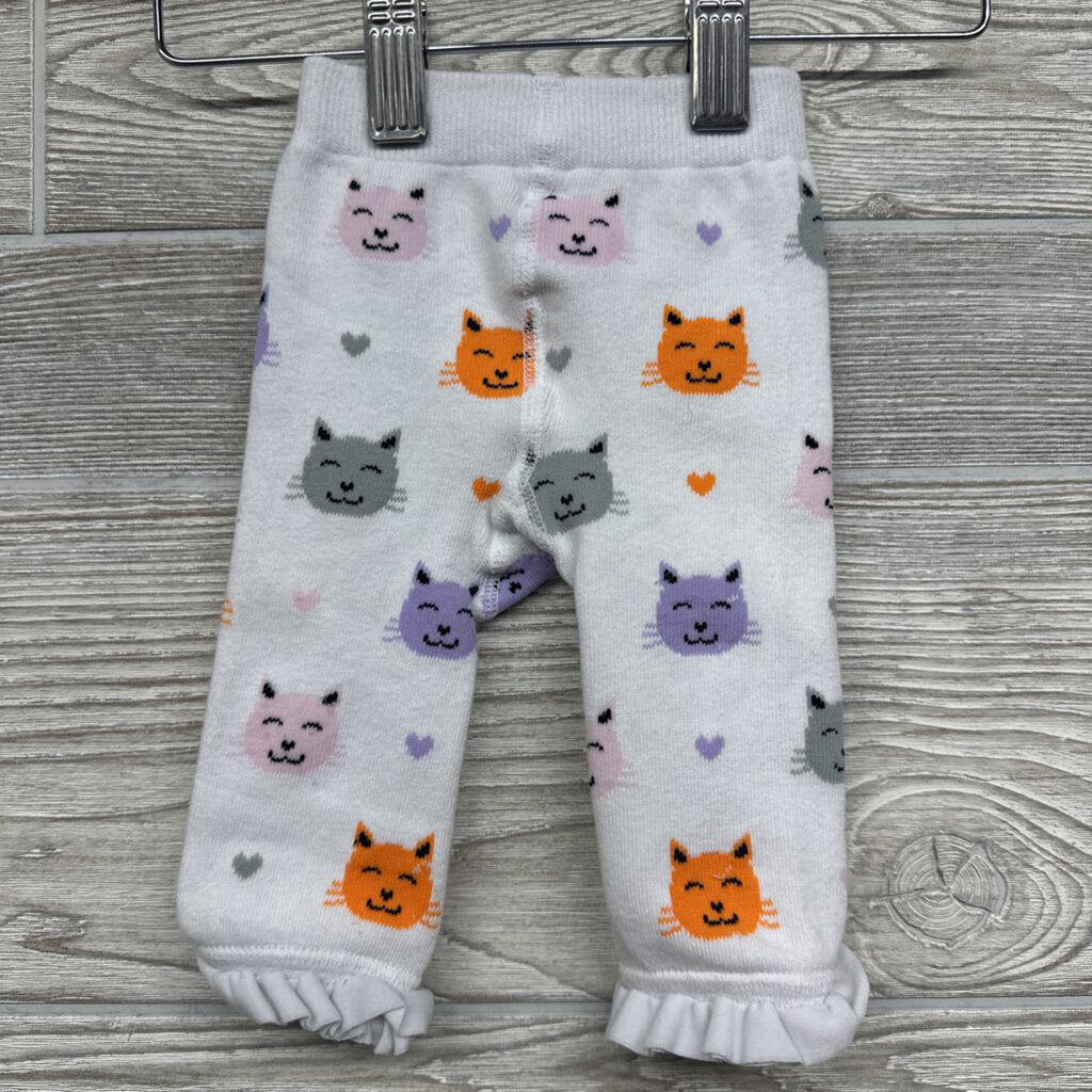 Leggings Cats Ruffle Ankle