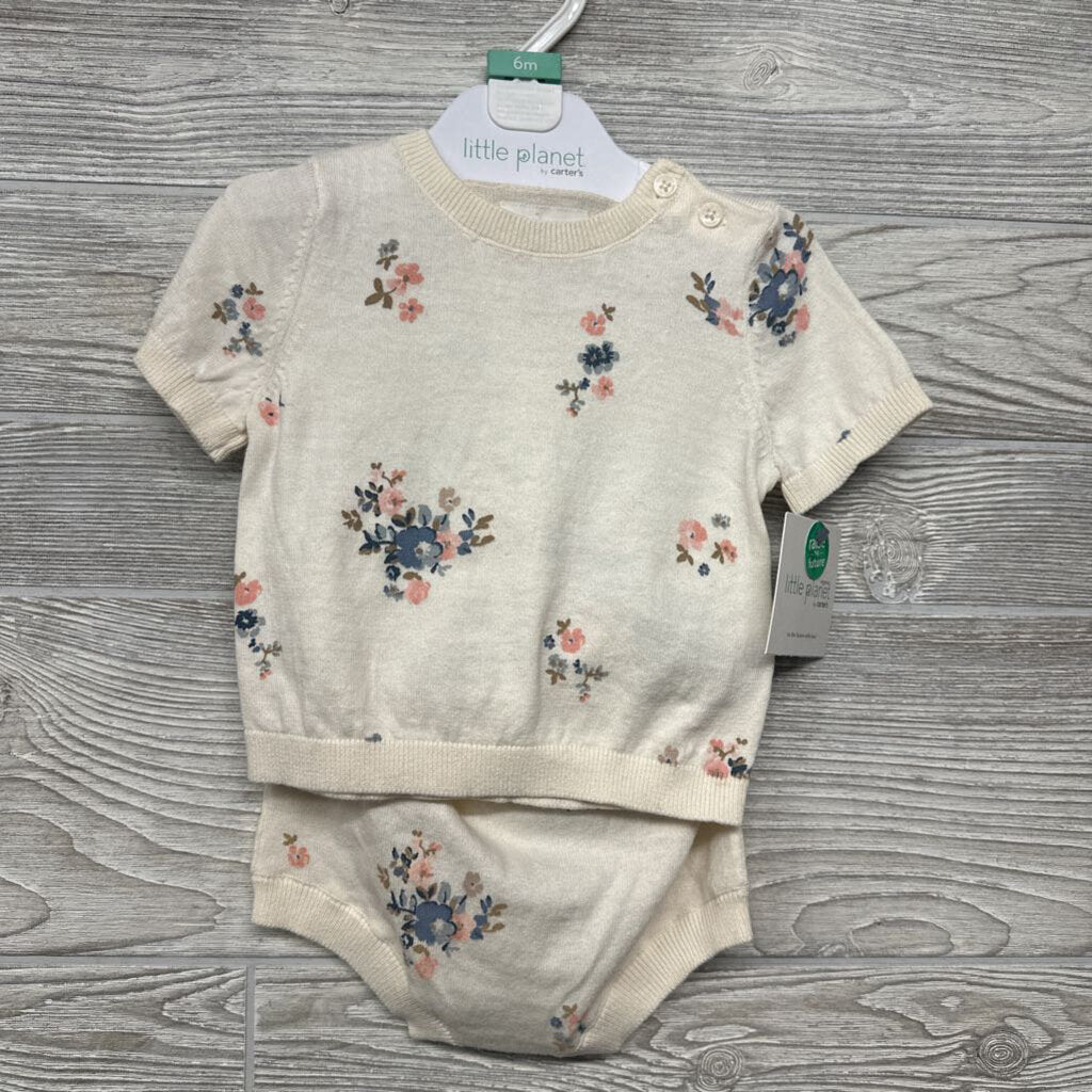 NEW Organic Shirt & Shorts Flowers