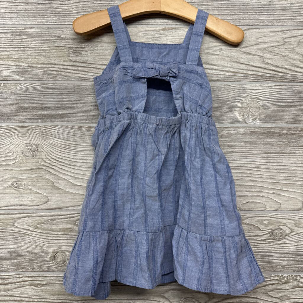 Chambray Tank Dress Stripes