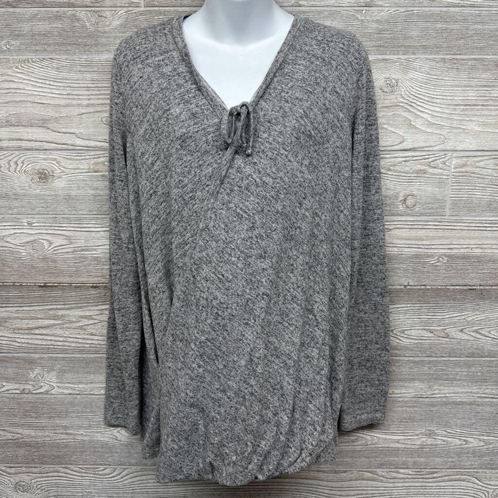 Hacci Wrap Nursing Sweater