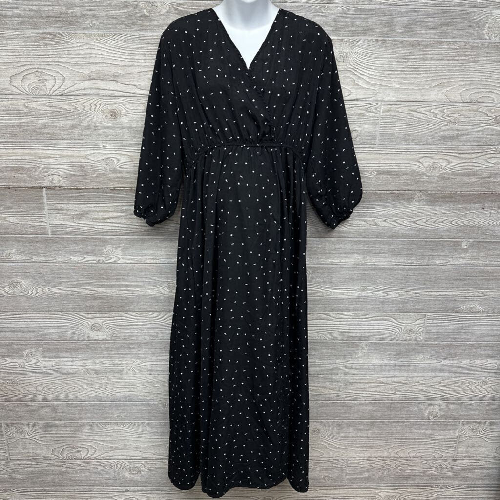 Maxi Wrap Dress Spotty