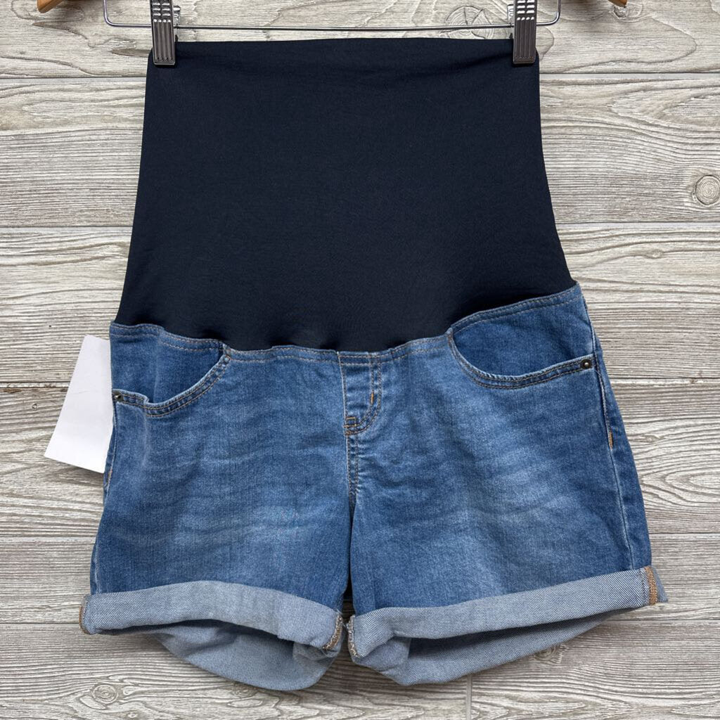 NEW Full Panel Denim Shorts Cuffed