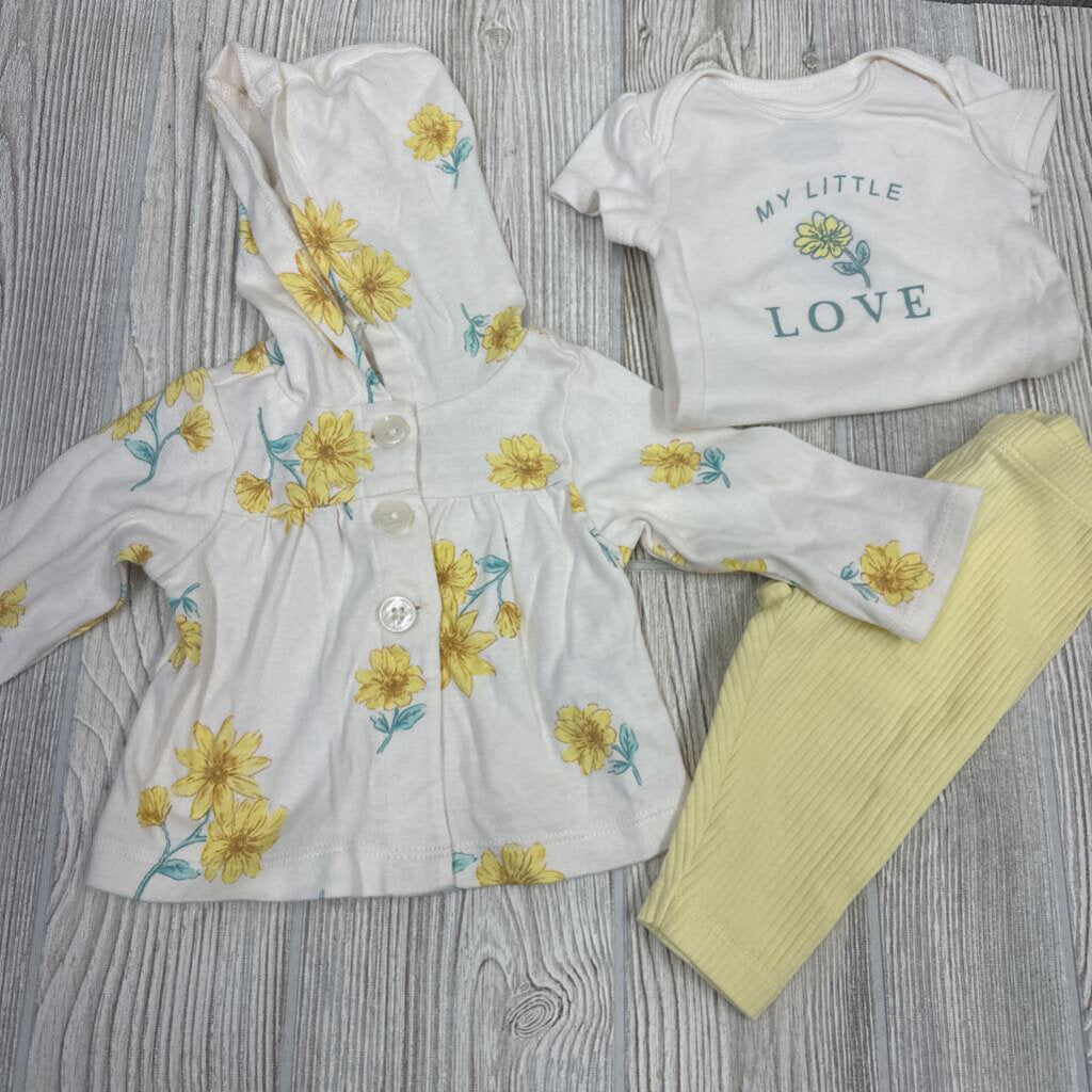 Bodysuit, Jacket & Ribbed Leggings My Little Love Flowers