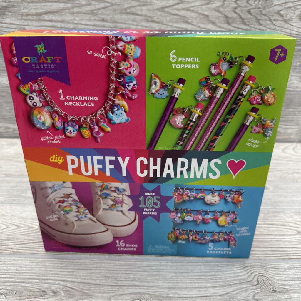 NEW DIY Puffy Charms Craft Set
