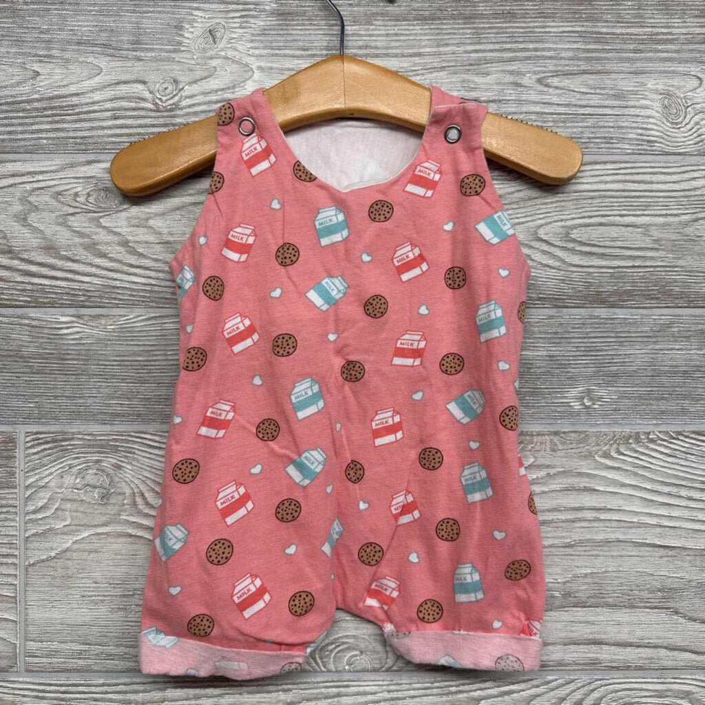 Sleeveless Romper Cookies & Milk