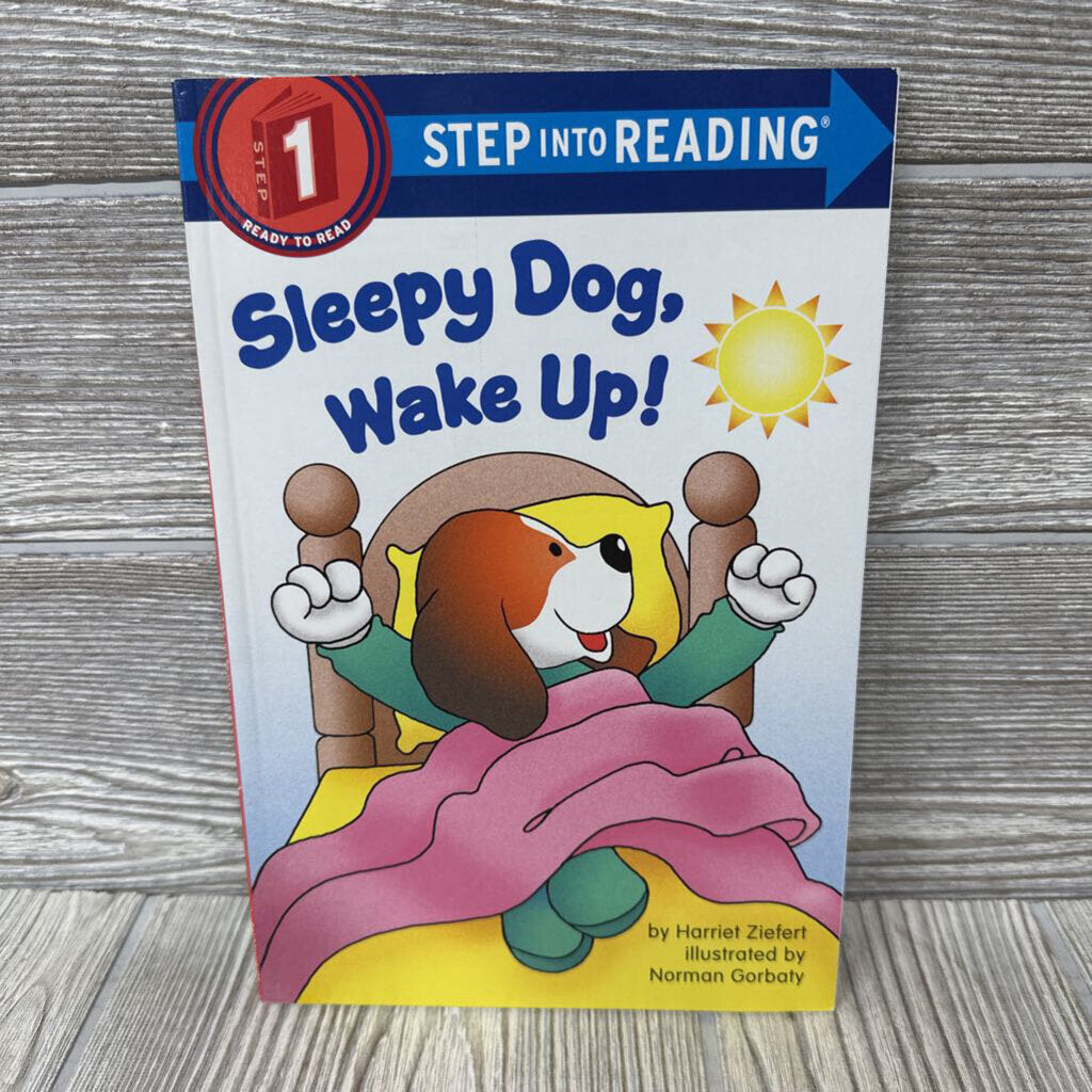 Sleepy Dog Wake Up Step Into Reading Book