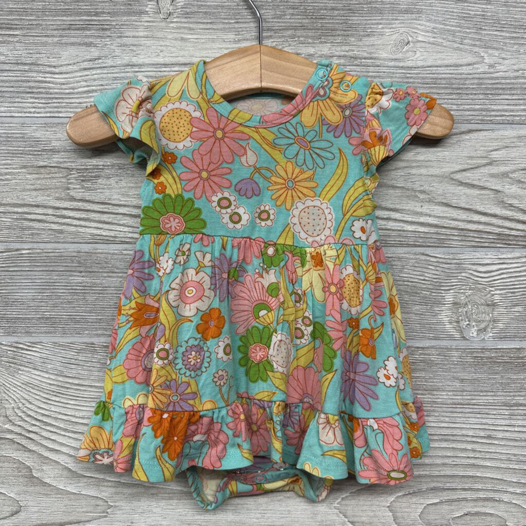 Bamboo Tutu Bodysuit Flowers