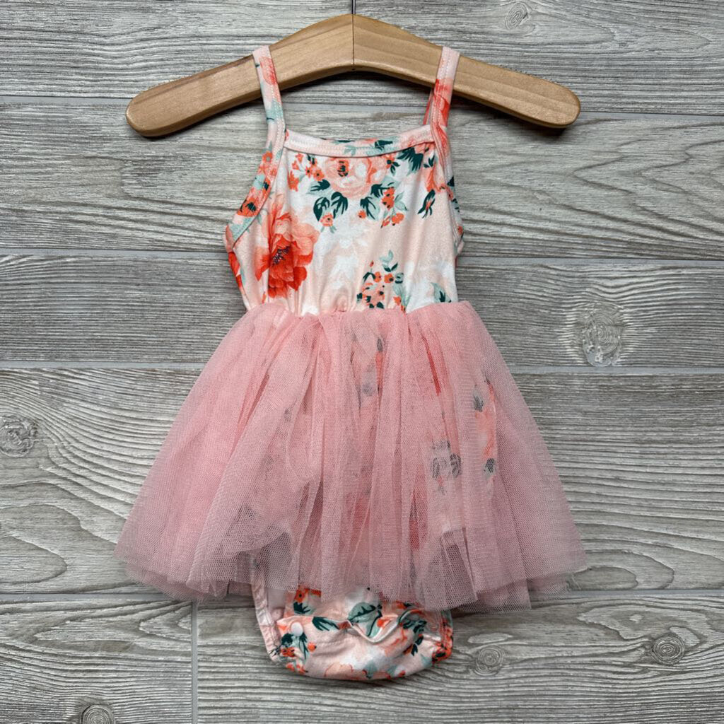 Tutu Tank Bodysuit Flowers