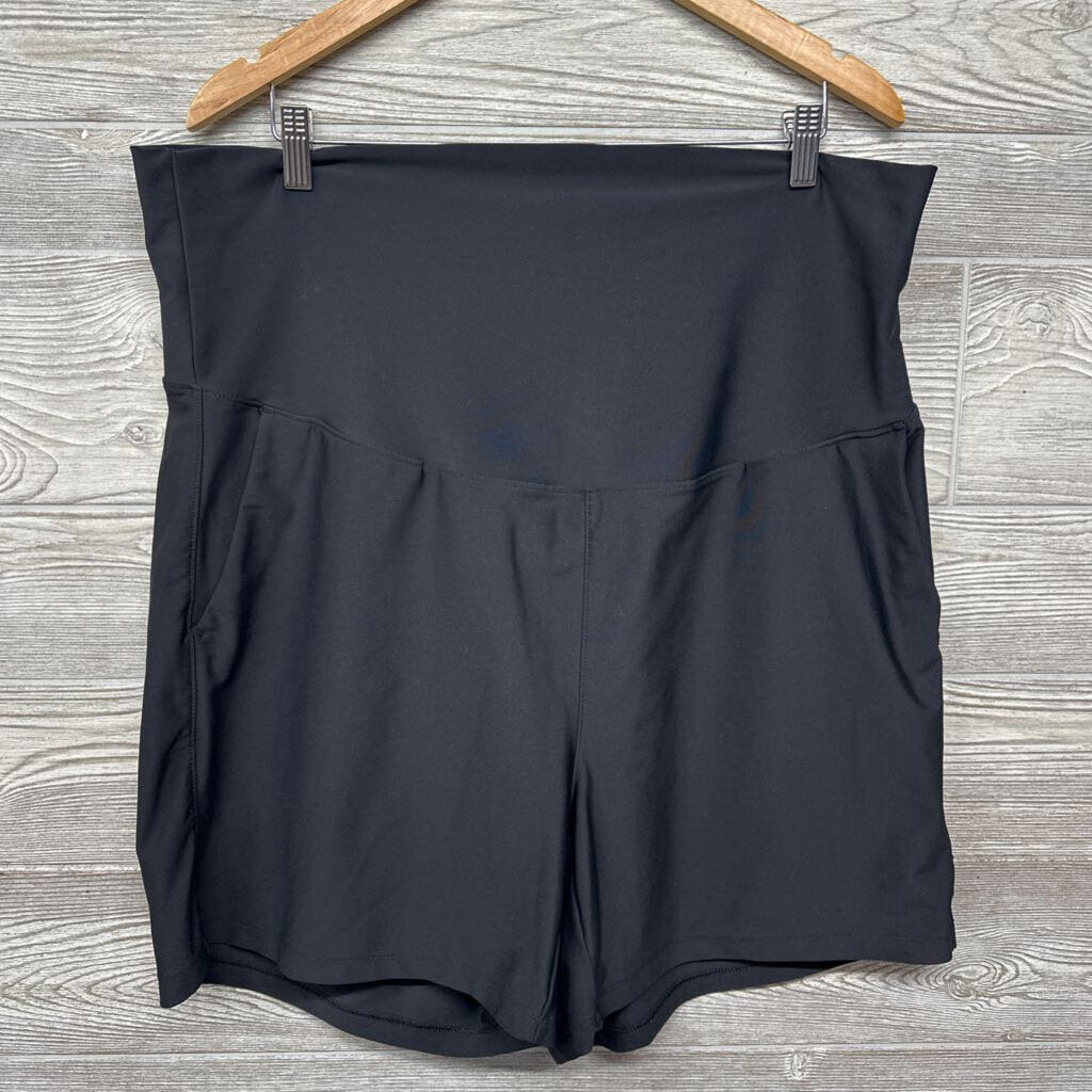 High Rise Go Dry Rollover Waist Shorts 5"