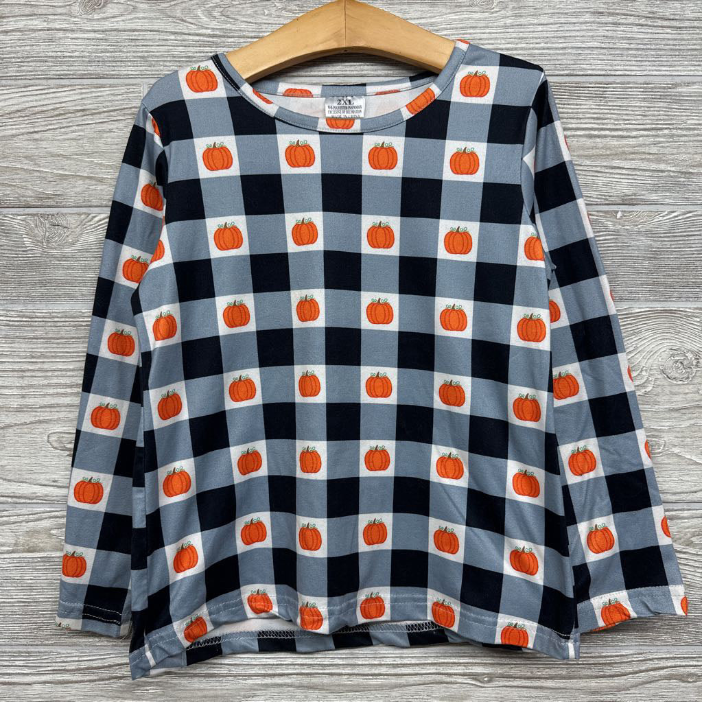 LS Shirt Checkered W/ Pumpkins
