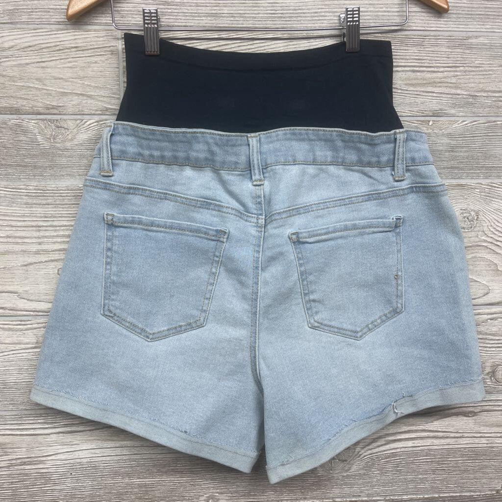 NEW Full Panel Roll Cuff Denim Shorts