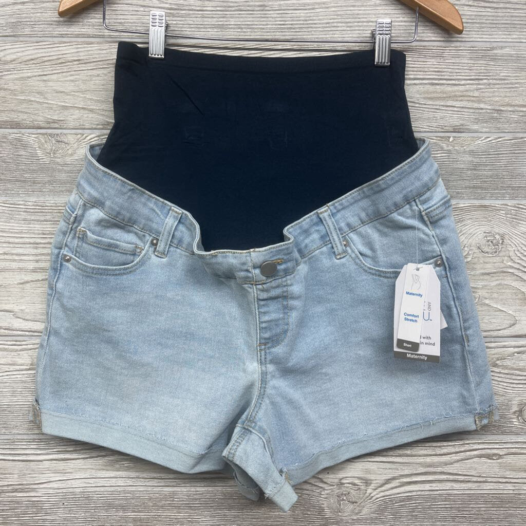 NEW Full Panel Roll Cuff Denim Shorts