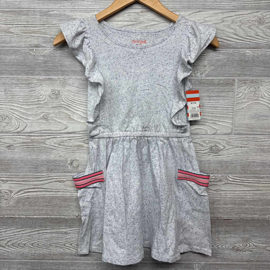 NEW Flutter Sleeve Dress Specks