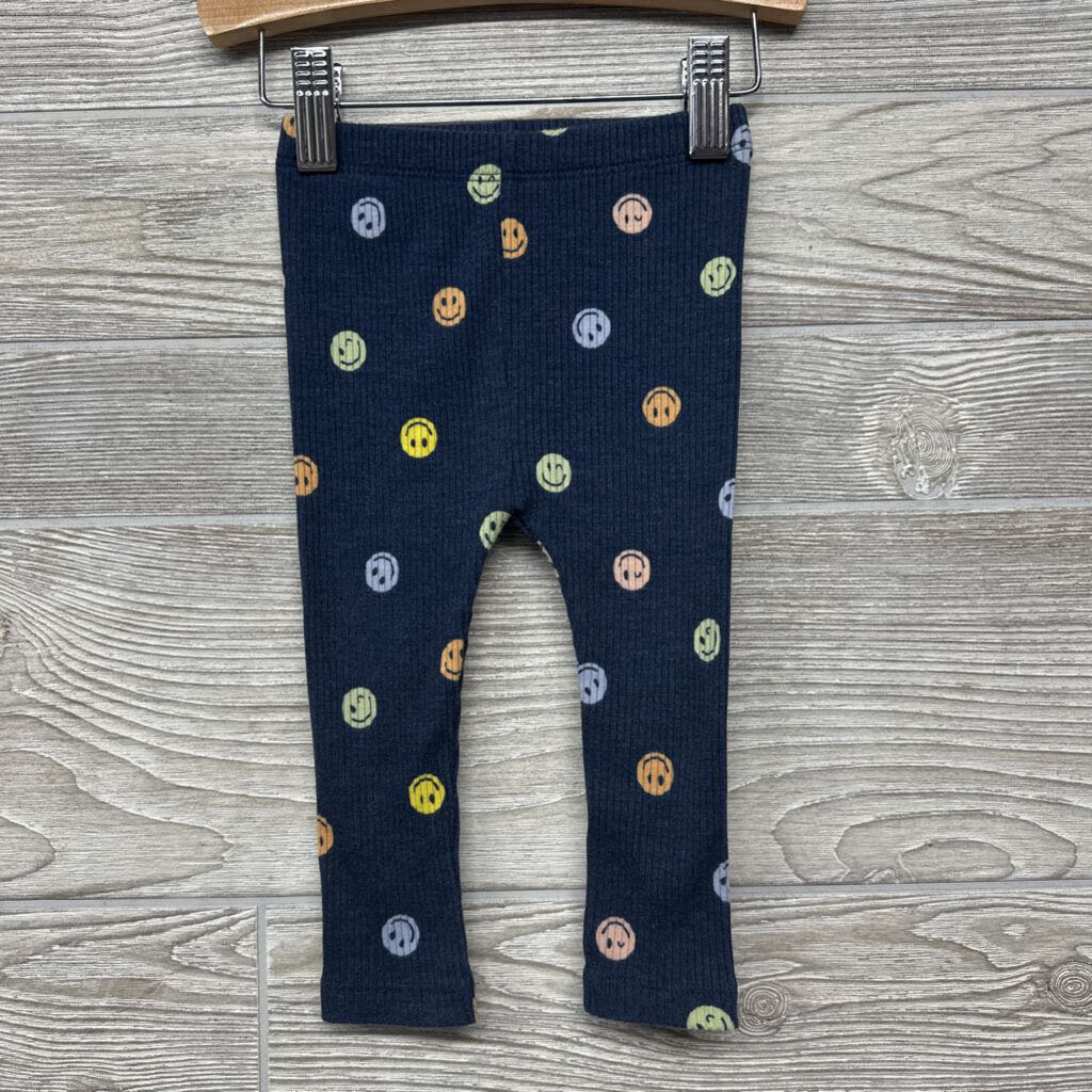 Ribbed Leggings Smiley Faces