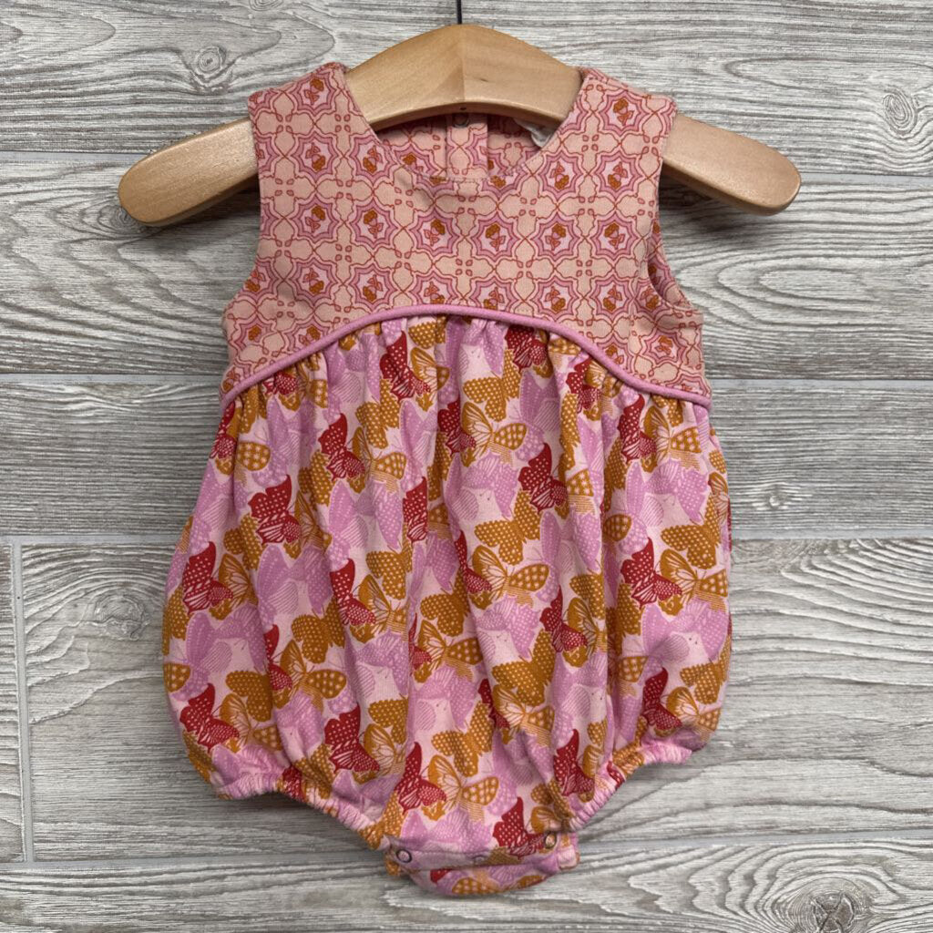 Bubble Romper Butterlfies & Flowers Print