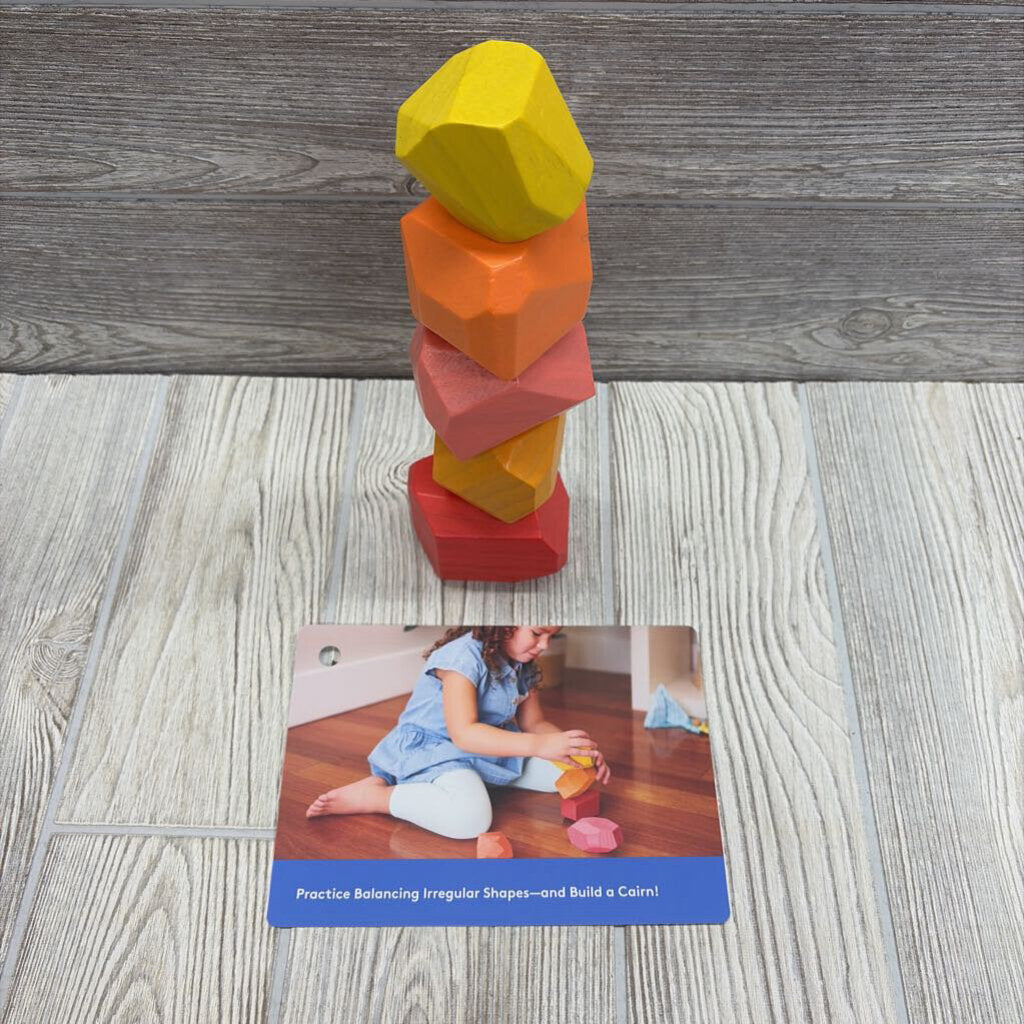 Solid Wood Stacking Boulders