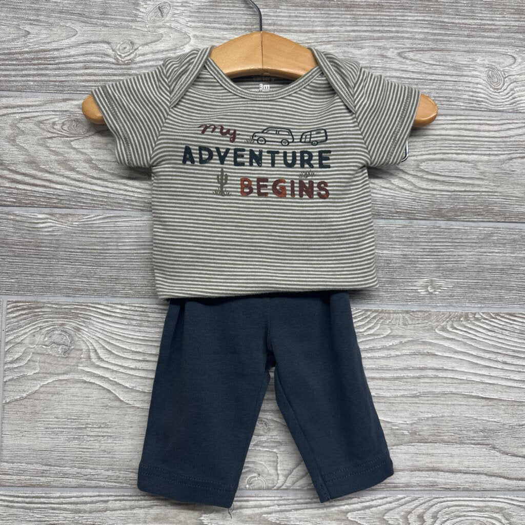 Bodysuit, Jacket & Pants Stripes My Adventure Begins