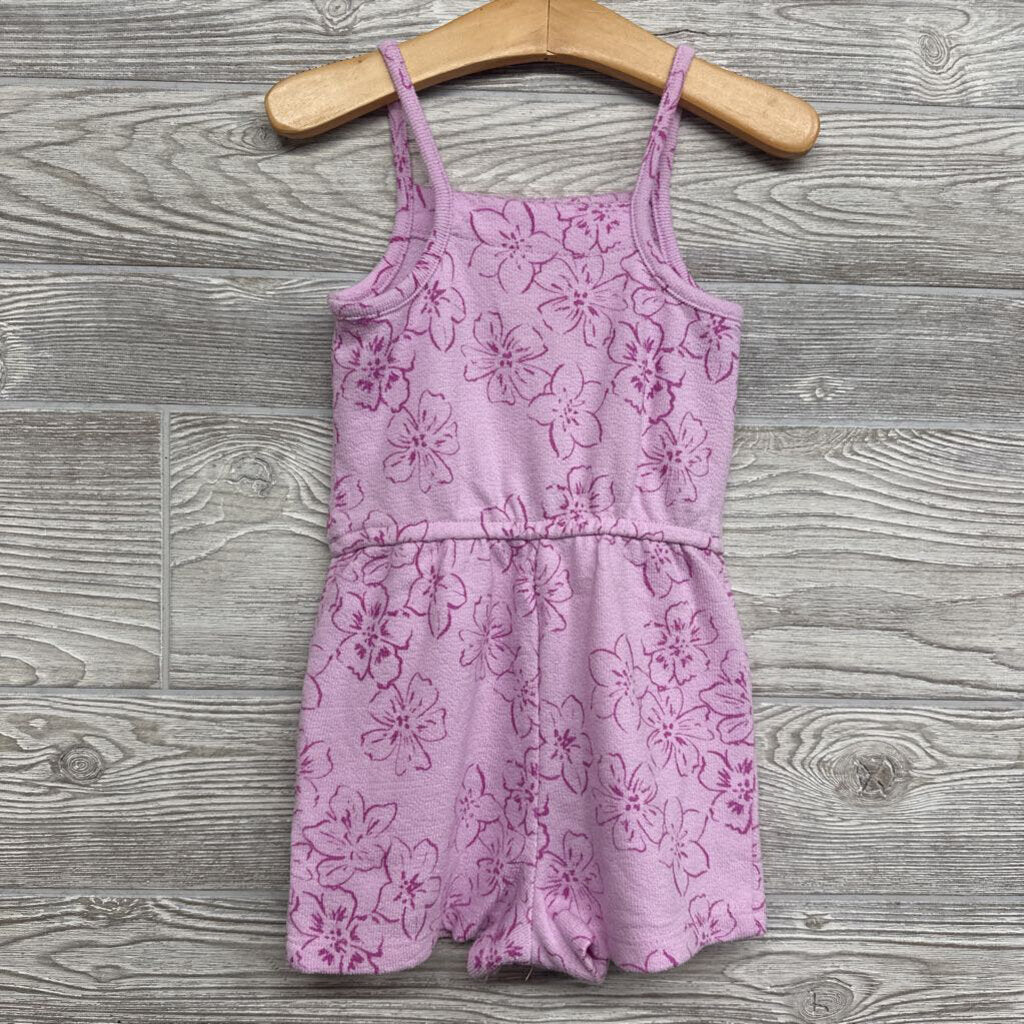 Tank Romper Flowers Pockets