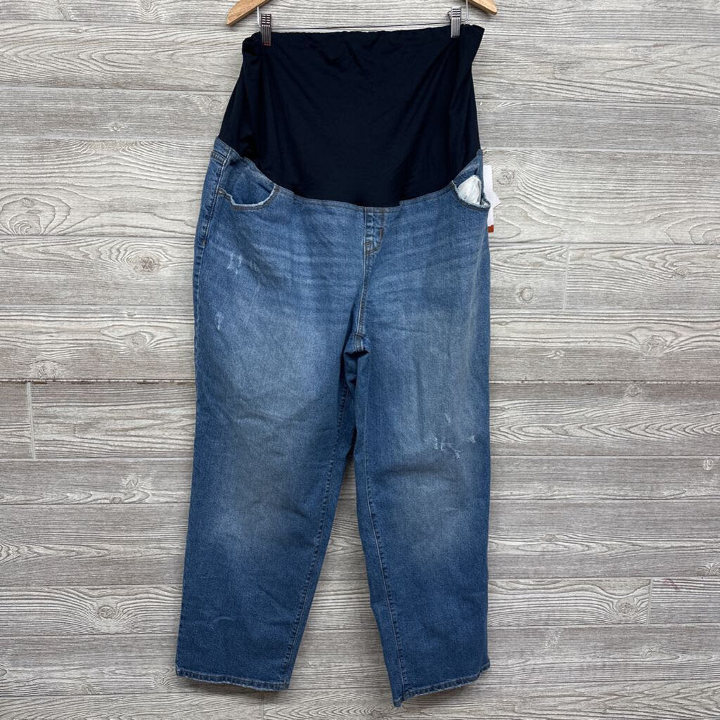 NEW Full Panel 90's Straight Distressed Jeans