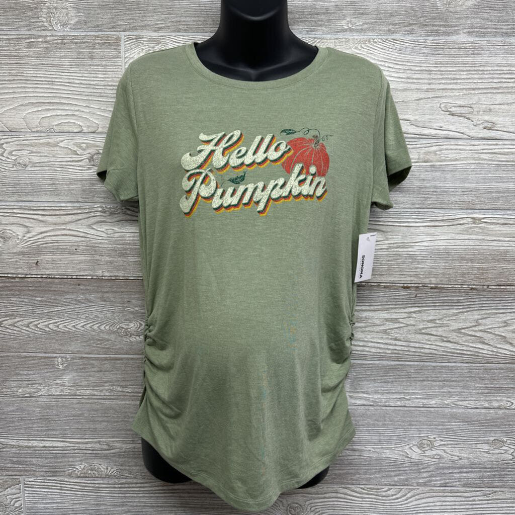 NEW Ruched Shirt Hello Pumpkin