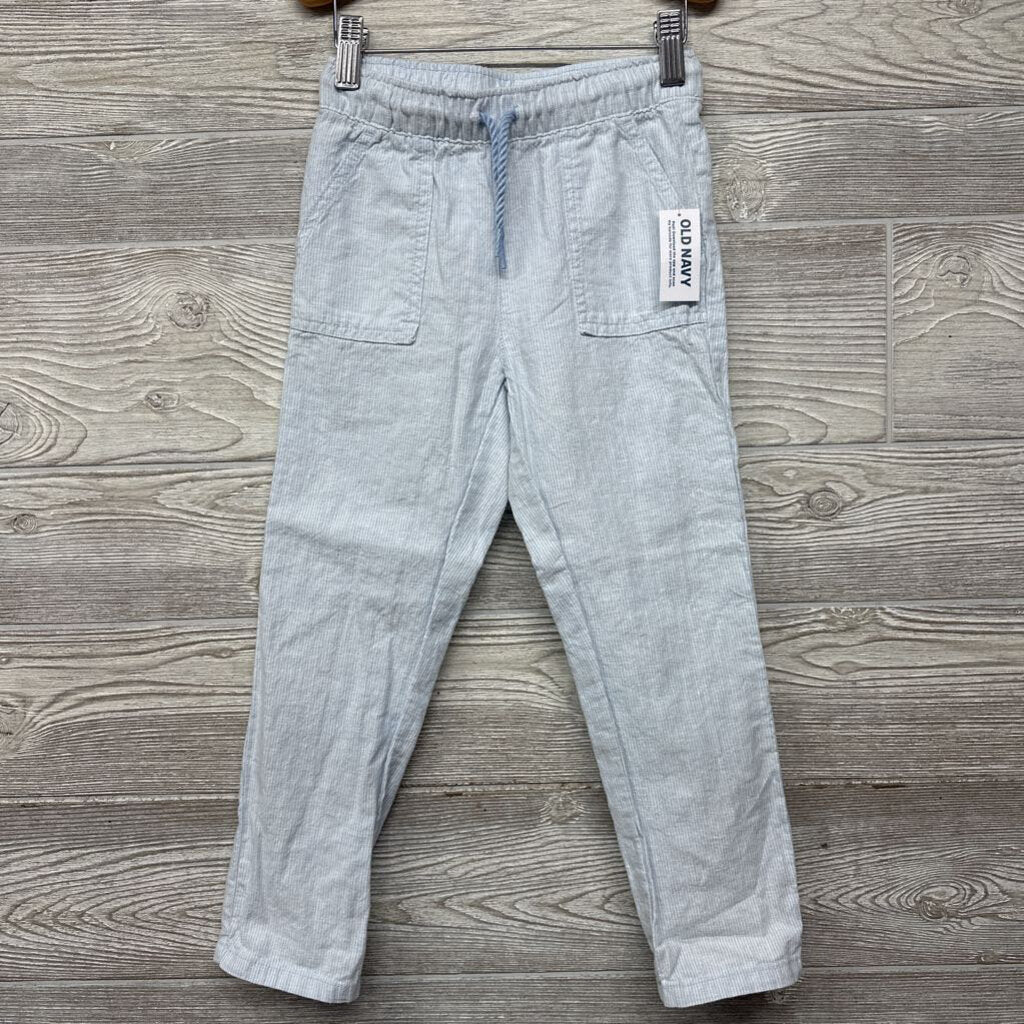 NEW Drawstring Linen Pants Stripes