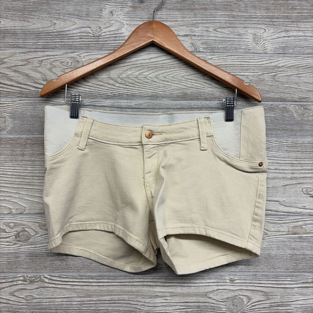 NEW Side Panel Midi Denim Shorts