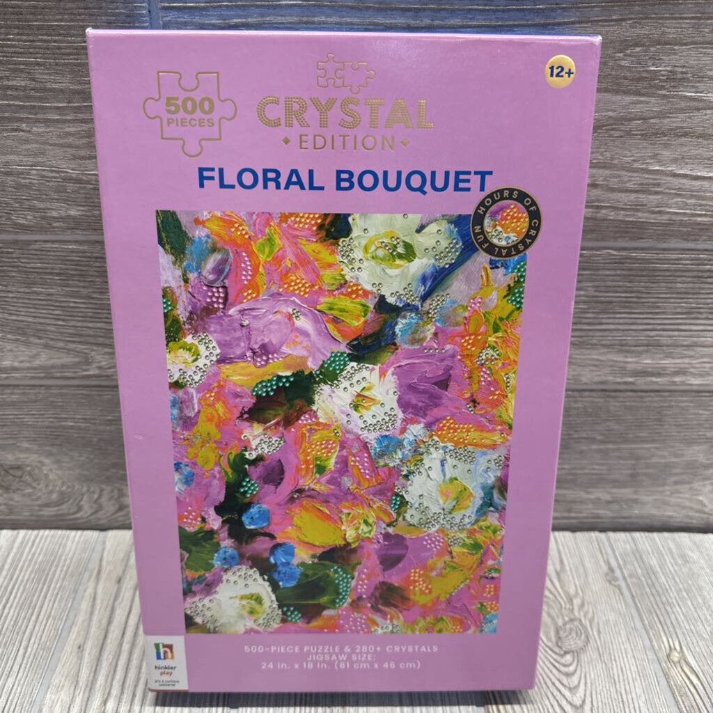 NEW 500 Pc Puzzle + Crystals