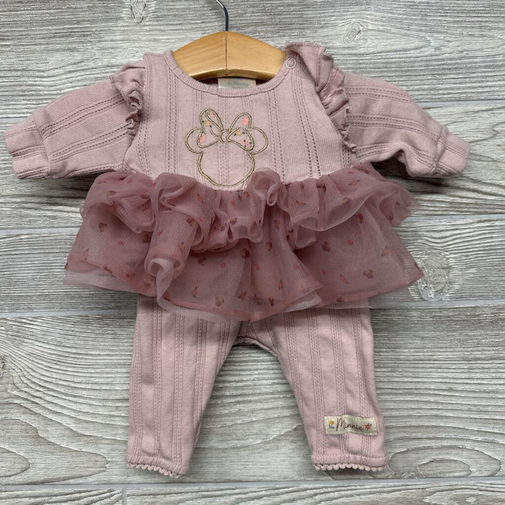 LS Tutu Pointelle Tunic & Leggings Minnie Mouse