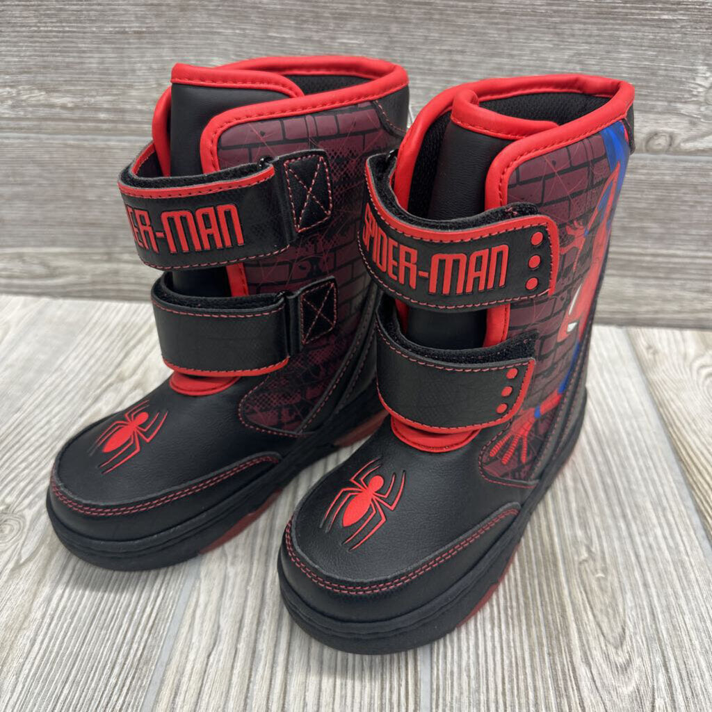 NEW Light Up Spiderman Snow Boots 8c