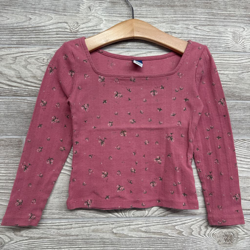 Square Neck LS Shirt Flowers