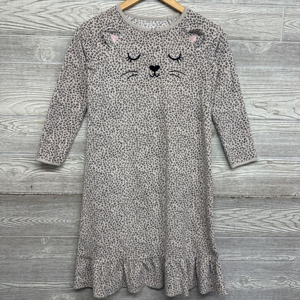 Fleec Pj Gown Leopard Print