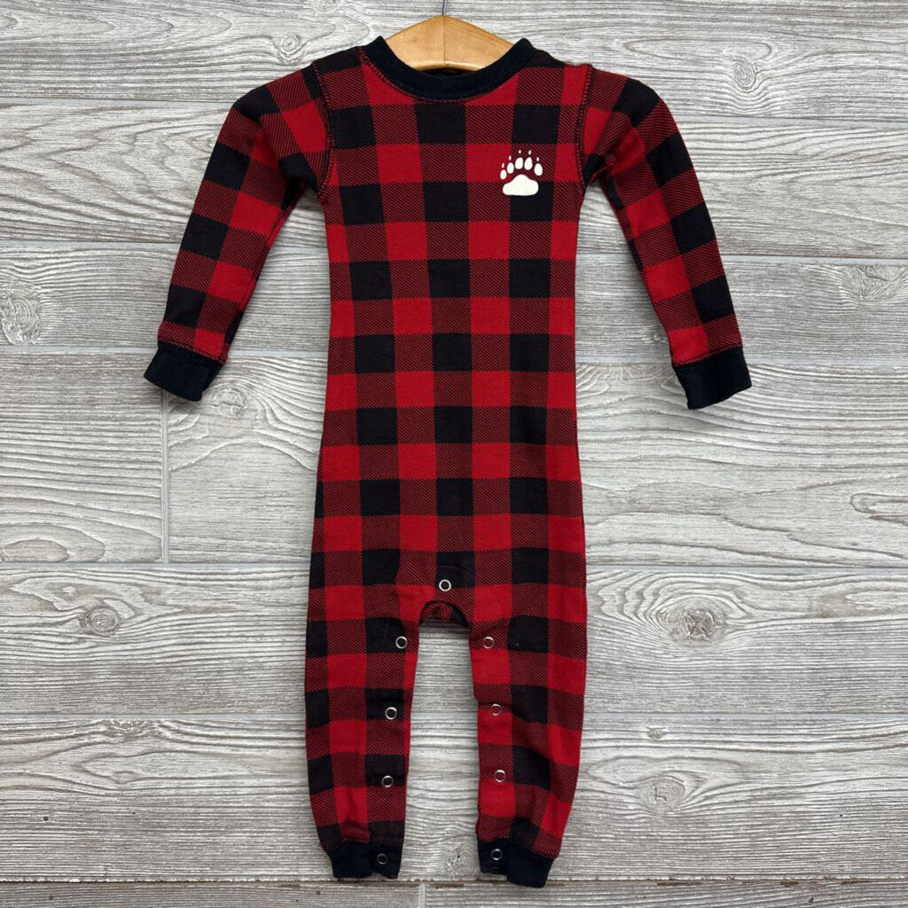 Sleeper Buffalo Plaid Paw Print