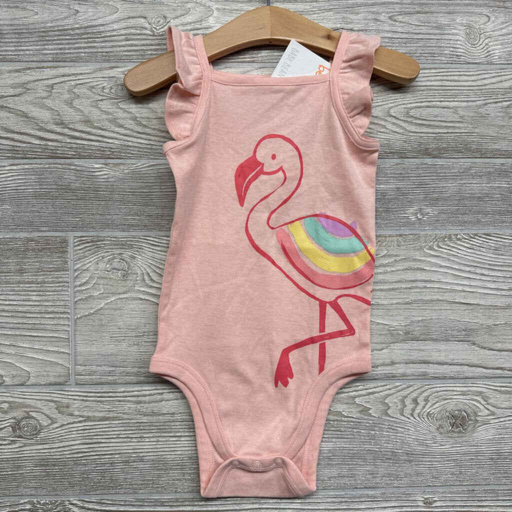 NEW Flutter Strap Tank Bodysuit Flamingo