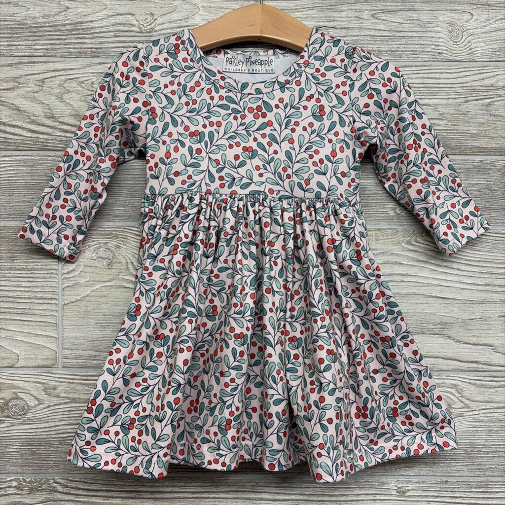 LS Dress Holly Berries