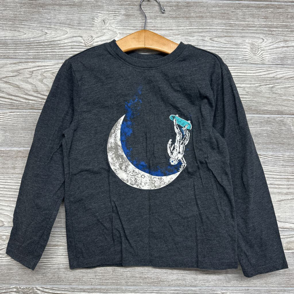 LS Shirt Skateboarding On Moon