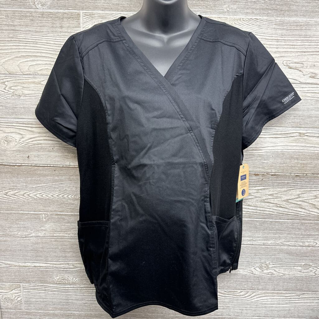 NEW Revolution Side Zip Scrub Top