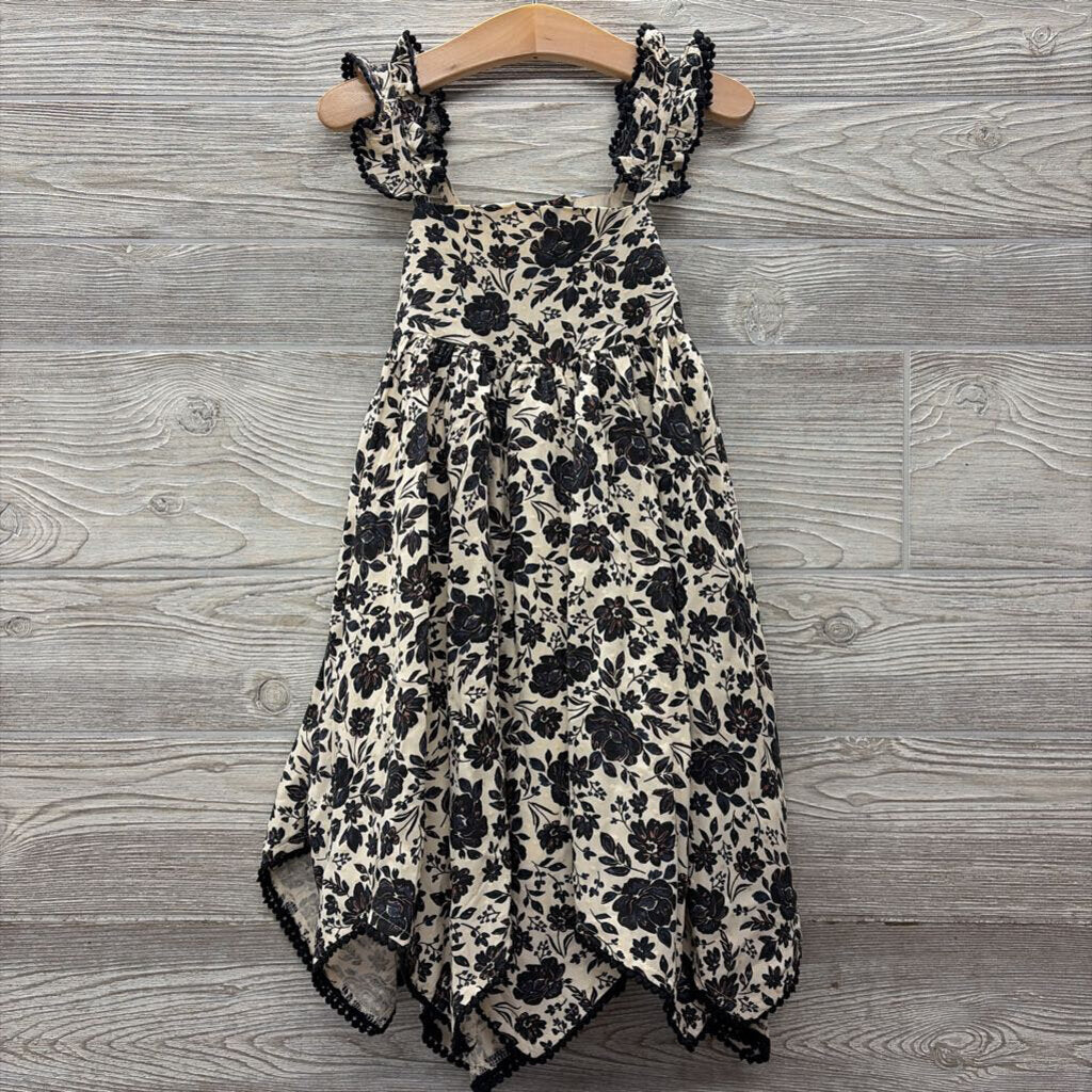 NEW Tank Dress Flowers Scallop Straps