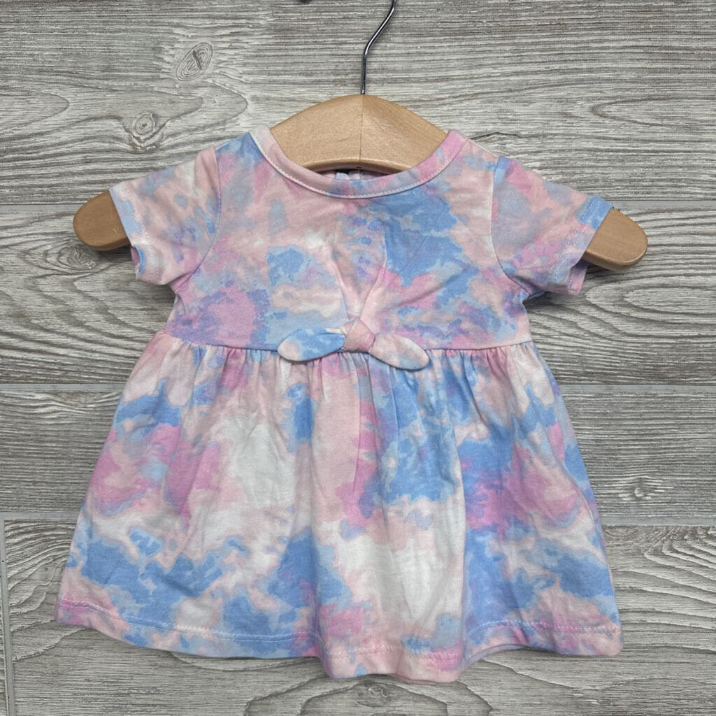 Dress & Bloomers Tie Dye Bow nb