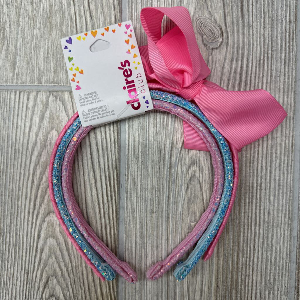 NEW 3 Pk Head Bands W/ Bow