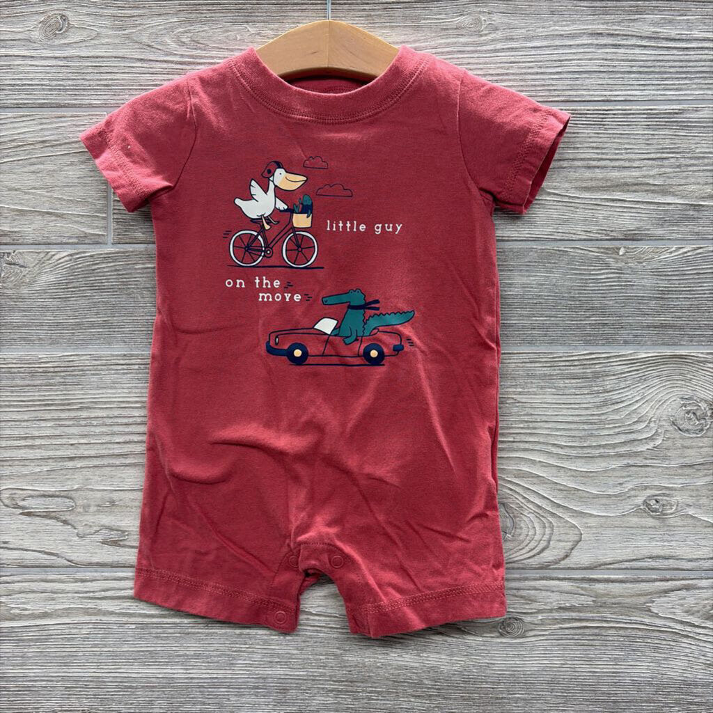 Shorty Romper Little Guy On The Move