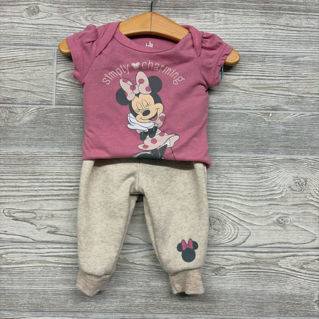 Bodysuit, Jacket & Sweatpants Simply Charming Minnie Mouse 3-6m