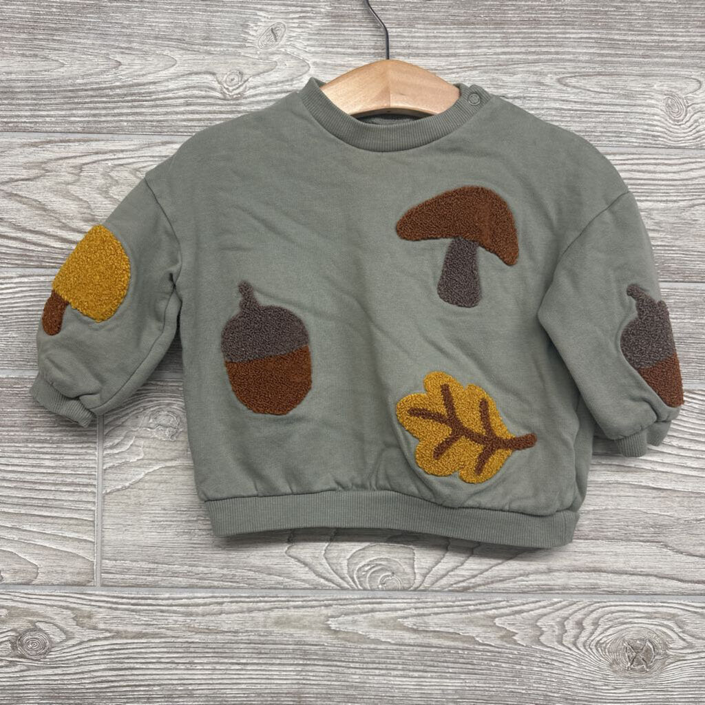 Crewneck Mushrooms, Acorn & Leaf*