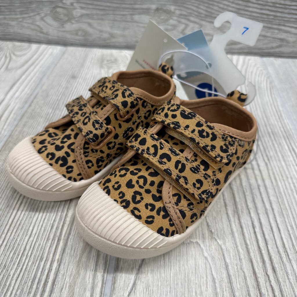 NEW Double Velcro Parker Shoes Animal Print 7c