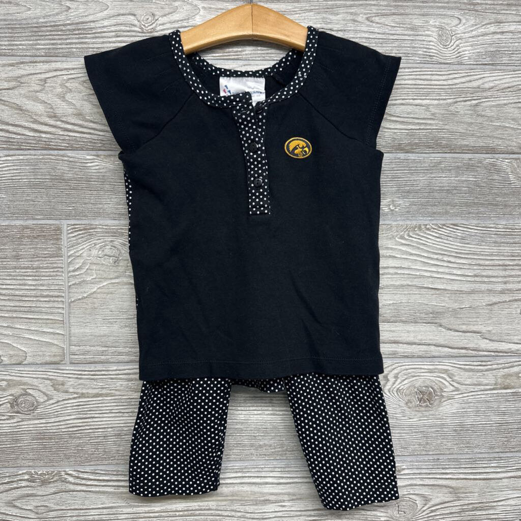 Iowa Hawkeyes Shirt & Polka Dot Pants 2t