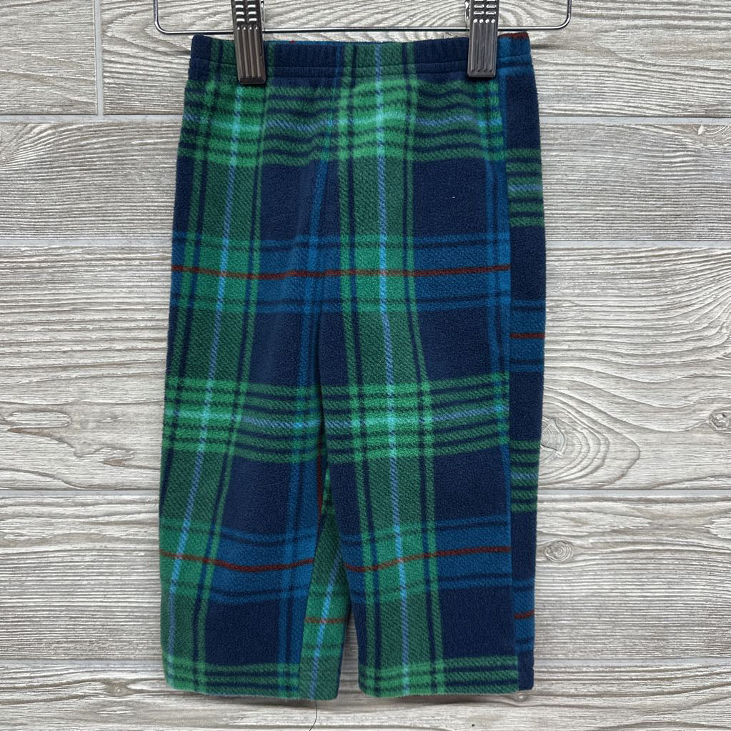 Fleece Plaid Pj Pants