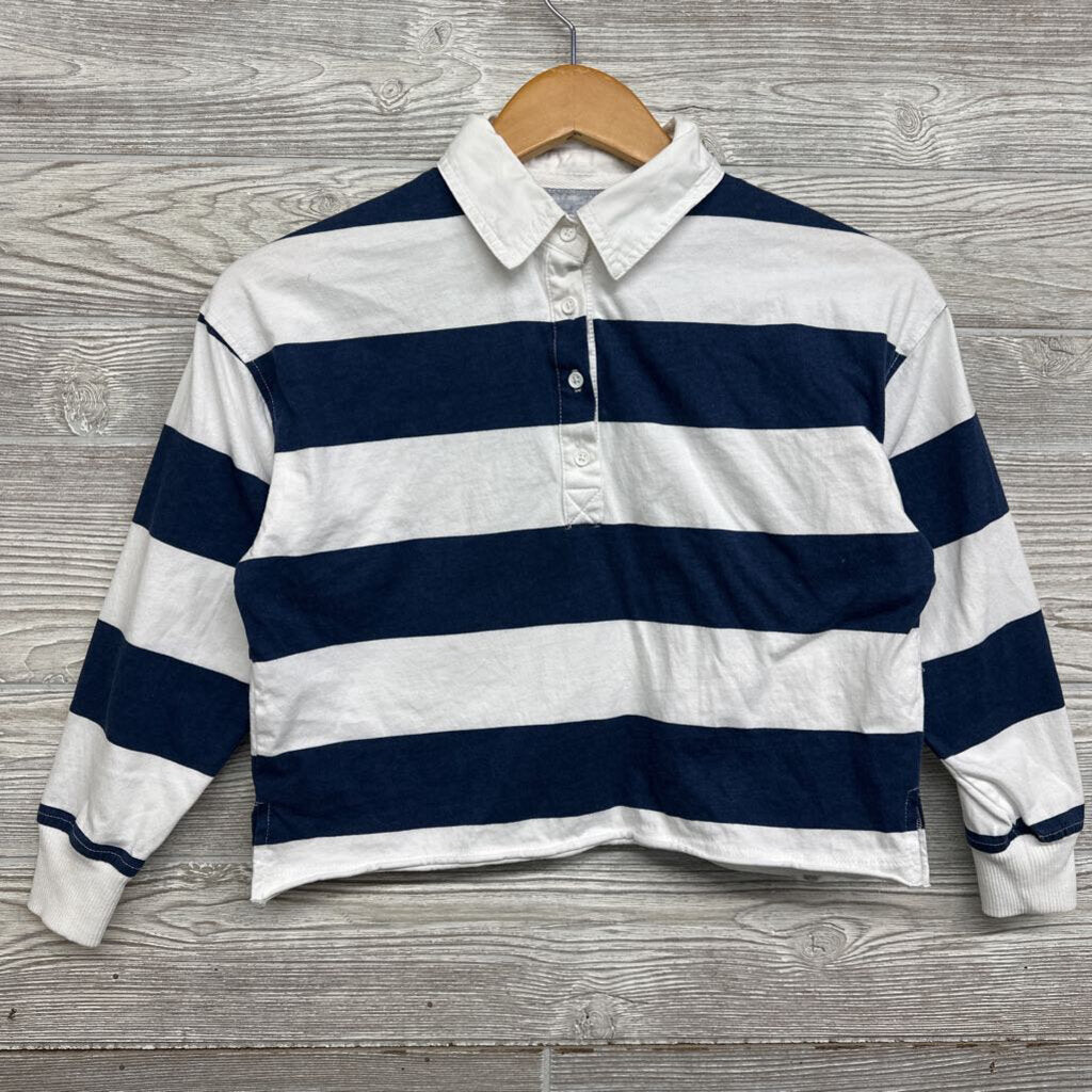 Crop Polo Shirt Stripes 8