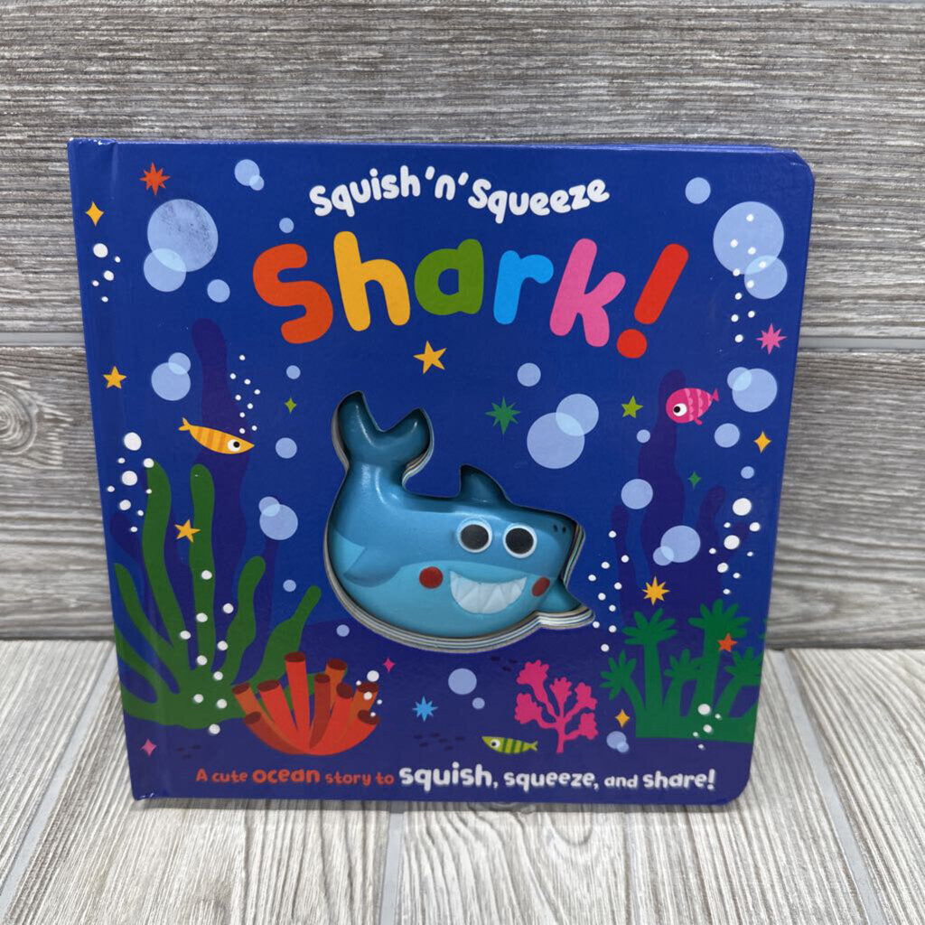 Squish 'n Squeeze Shark Hardcover Book